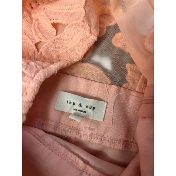 Tea & Cup Women's Floral Peach Dress - Picture 5 of 8